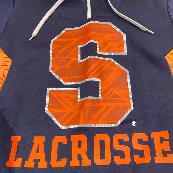 Syracuse Lacrosse Sweatshirt Hoodie Blue Men's Sm - Picture 2 of 4